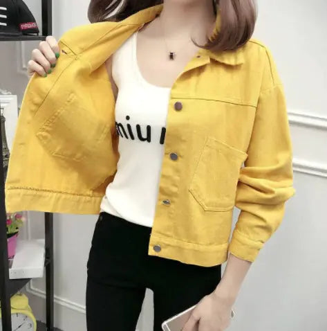 Short Denim Jacket for Women - Korean Style Spring Top