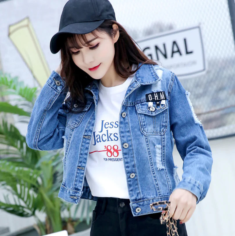 Short Denim Jacket for Women - Korean Style Spring Top